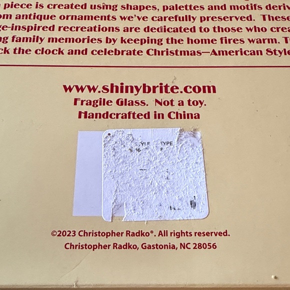 NIB~Set Of 9 Christopher Radko Shiny Brite Large Mixed Glass Holiday Ornaments - Picture 6 of 7
